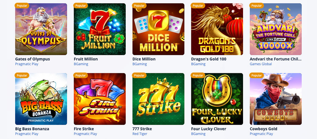 Nowe Gry dostępne dla graczy kasyna Mr Bet Casino