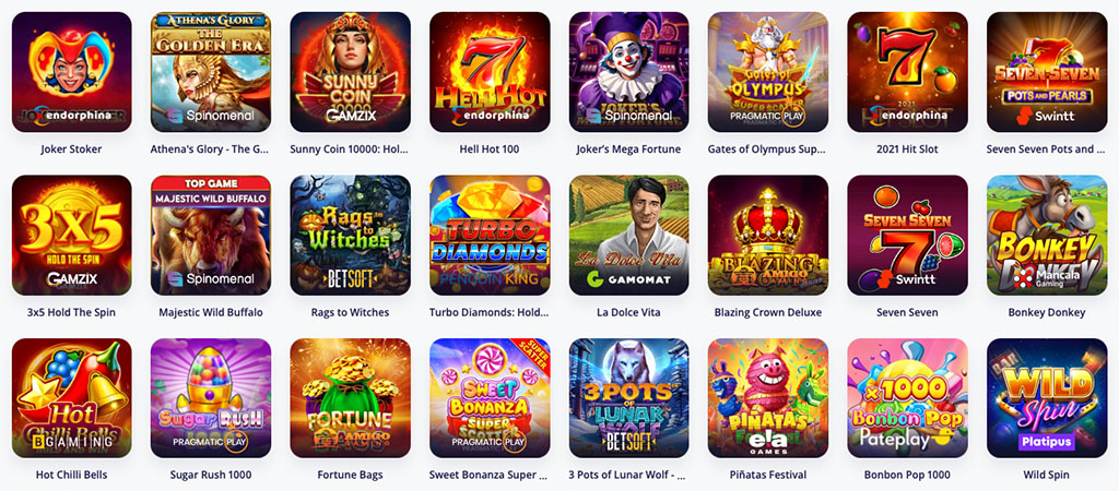 Biblioteka gier, automaty online, Vulkan vegas
