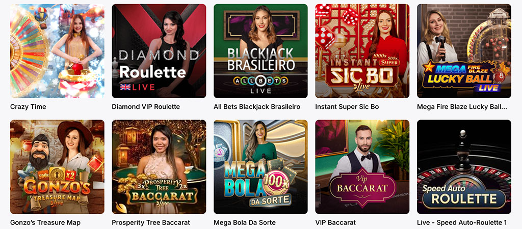 Gry stołowe,  kasynie na żywo, live casino