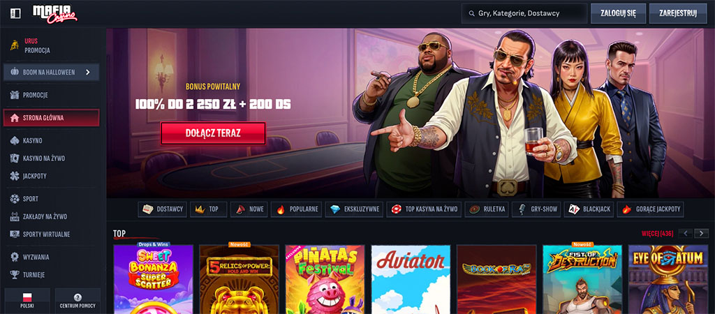Bonusy kasynowe, Mafia Casino, online casino