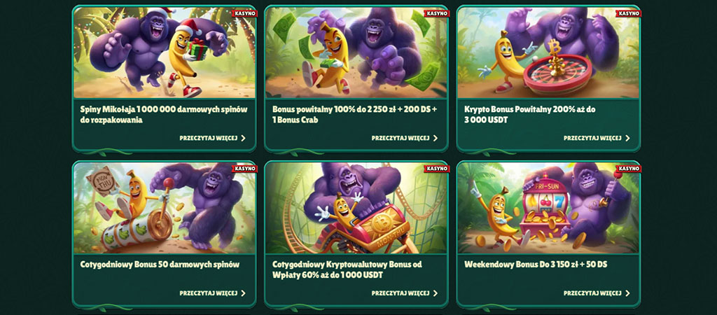 Świąteczny Bonus, Darmowe Spiny, gokong