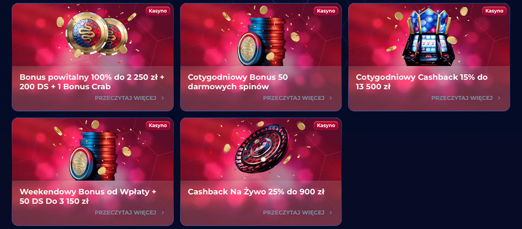 Weekendowy Bonus od Wpłaty + 50 DS do 3.150 zł