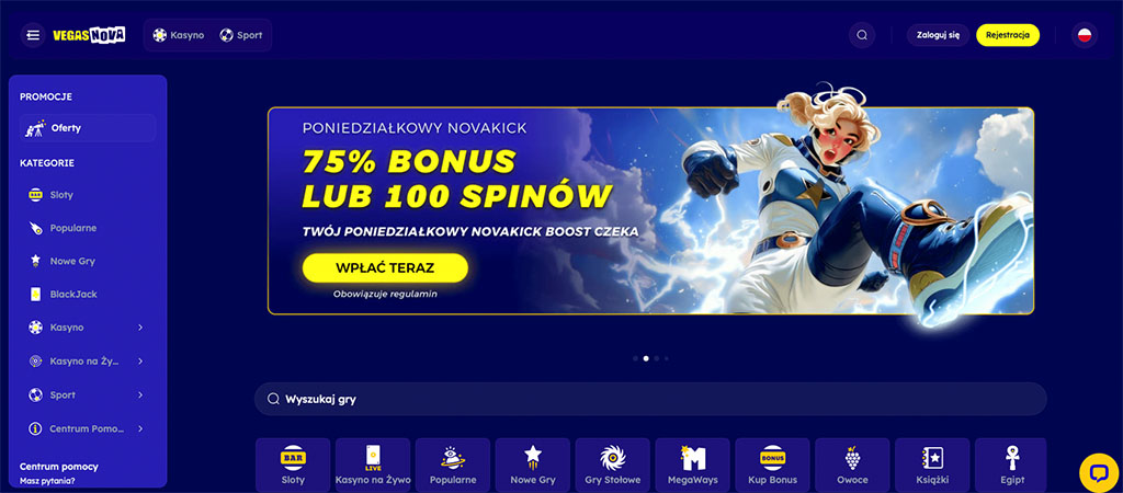 Vegas Nova Casino, Najlepsze wrażenia z gry z dodatkowymi bonusami