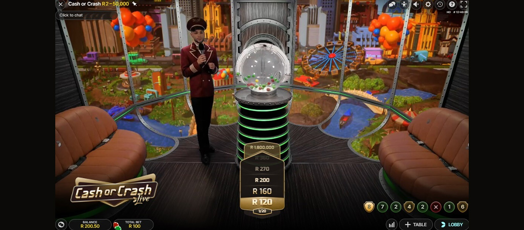 Cash or Crash, Evolution Gaming Live