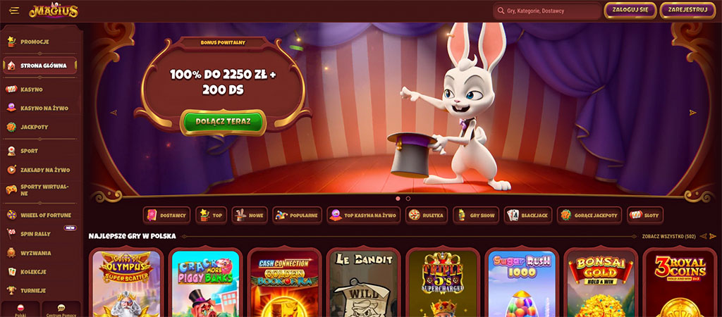 Magiczna rozrywka na Stronie Kasyna Magius Casino 2026- Poznaj Ofertę i Bazę Gier