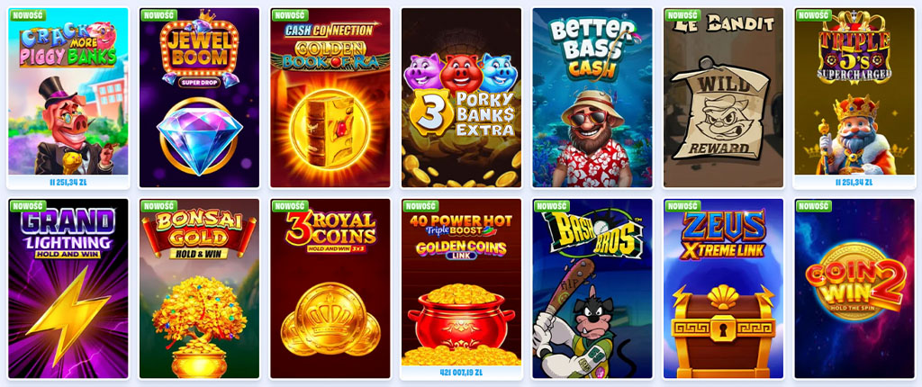Struktura Oferty Gier OnlySpins, online casino, slot