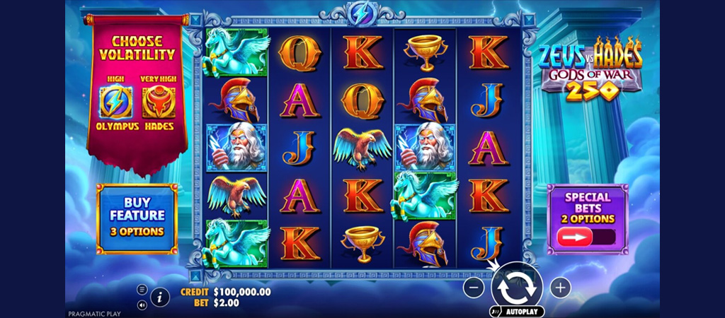 Zeus VS Hades, Kasynach Online z wieloma Grami